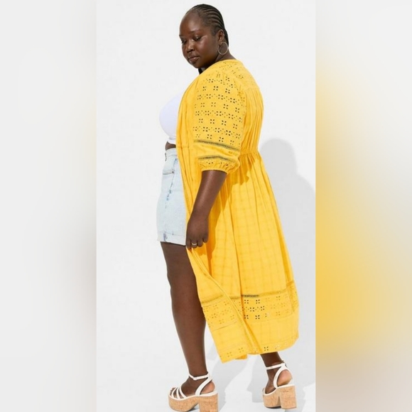 NWT Torrid Bright and Sunny Kimono Size 0 - Picture 2 of 7